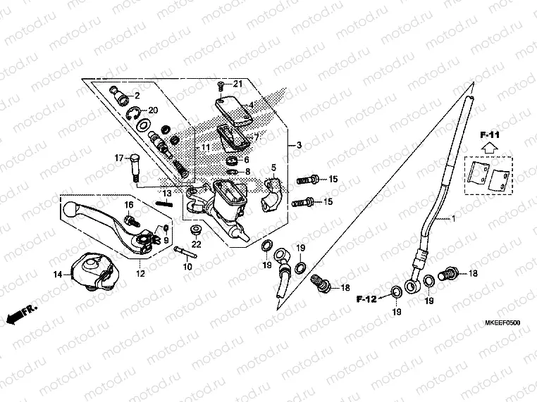 FRONT BRAKE MASTER CYLINDER