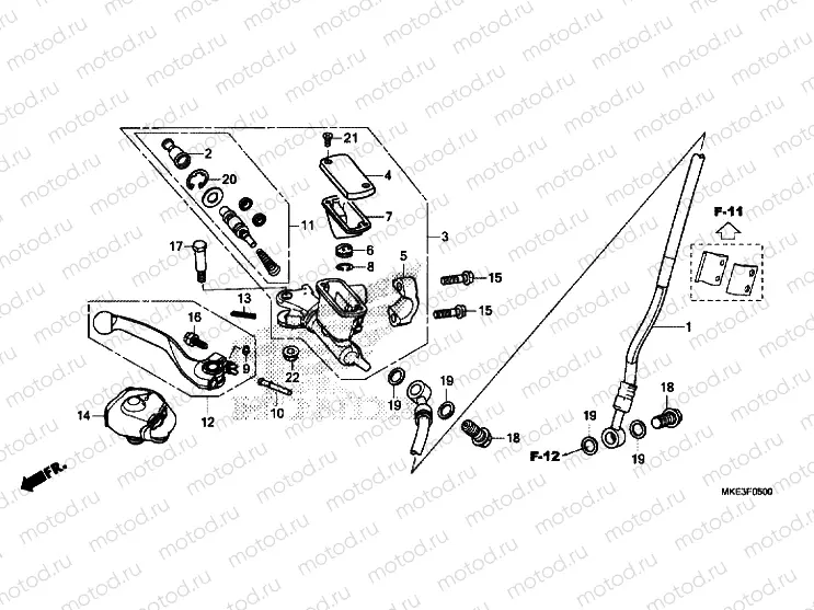 FRONT BRAKE MASTER CYLINDER
