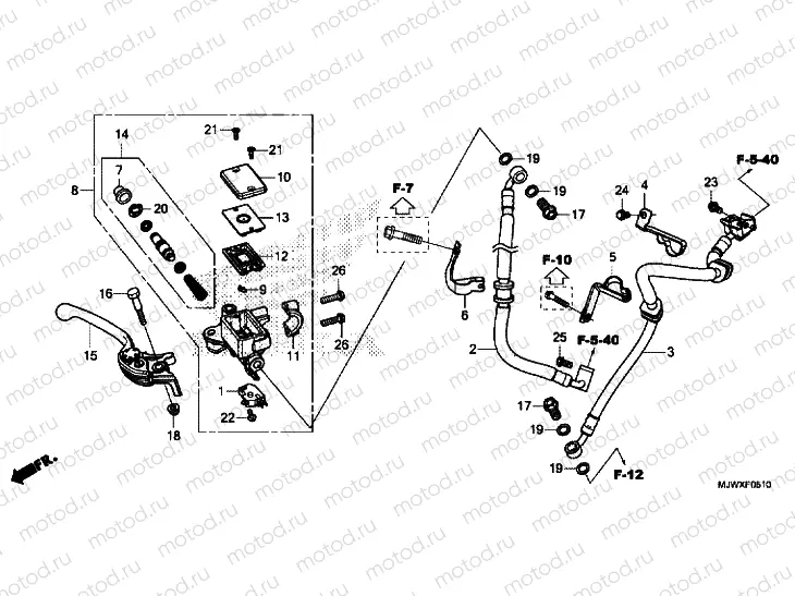 FRONT BRAKE MASTER CYLINDER