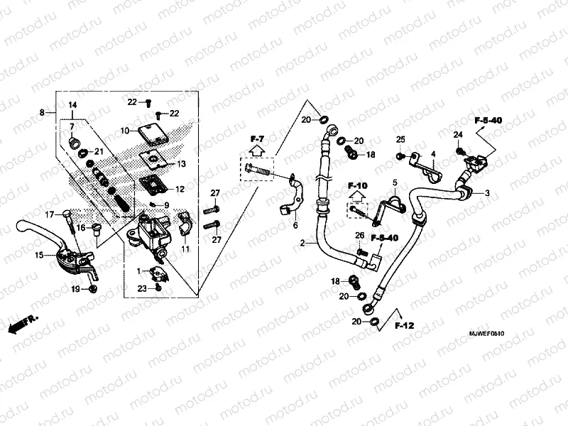 FRONT BRAKE MASTER CYLINDER