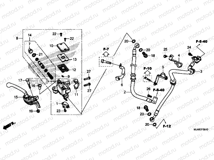 FRONT BRAKE MASTER CYLINDER