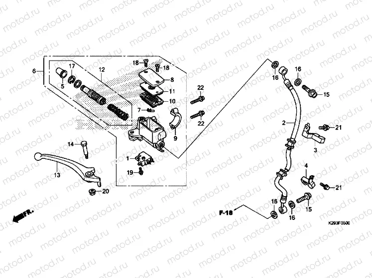 FRONT BRAKE MASTER CYLINDER