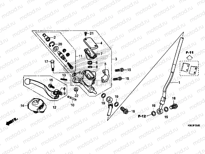 FRONT BRAKE MASTER CYLINDER