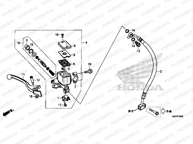 FRONT BRAKE MASTER CYLINDER