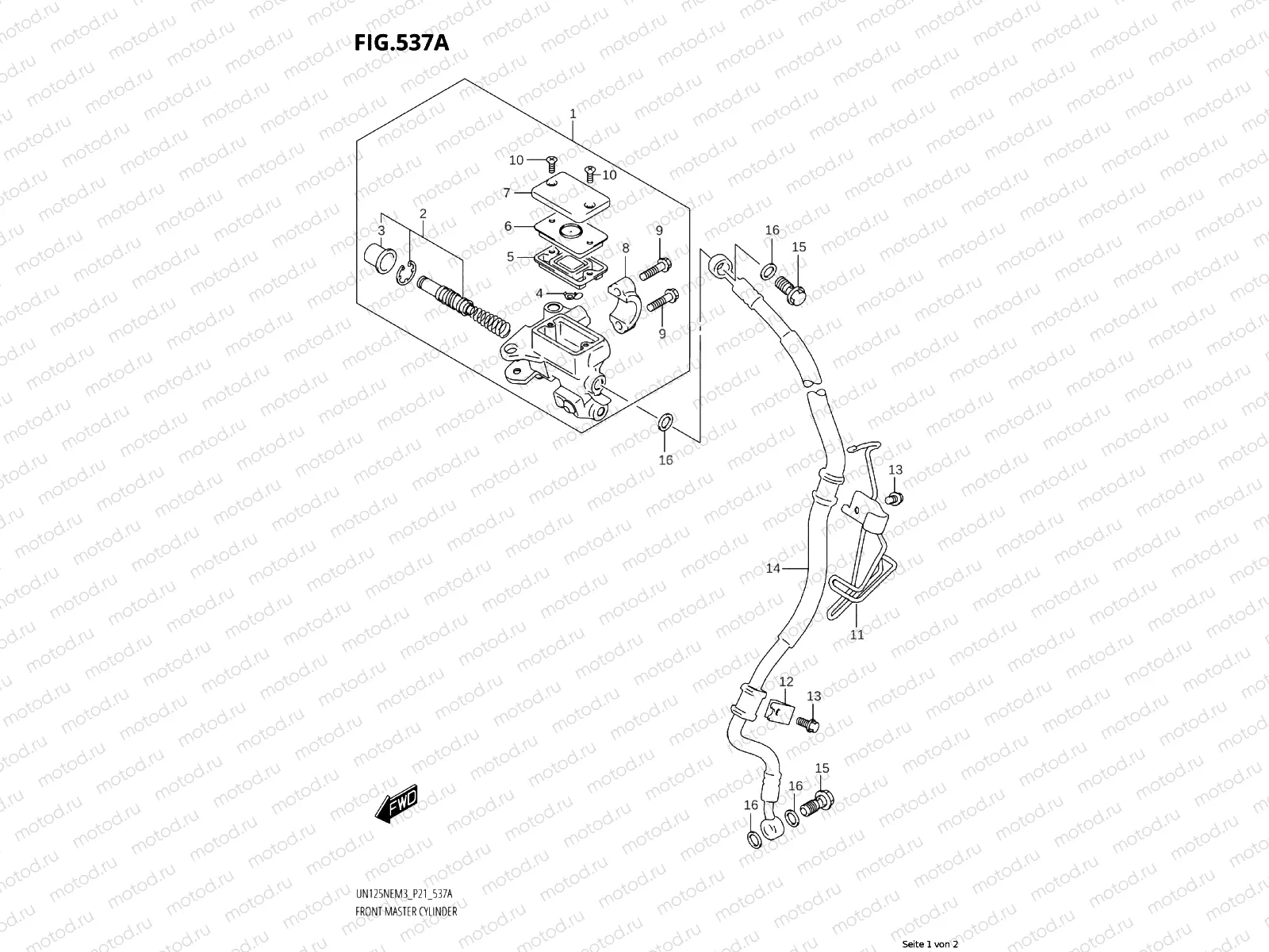 FRONT BRAKE MASTER CYLINDER