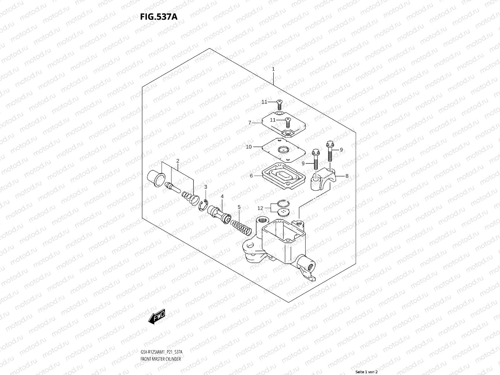 FRONT BRAKE MASTER CYLINDER