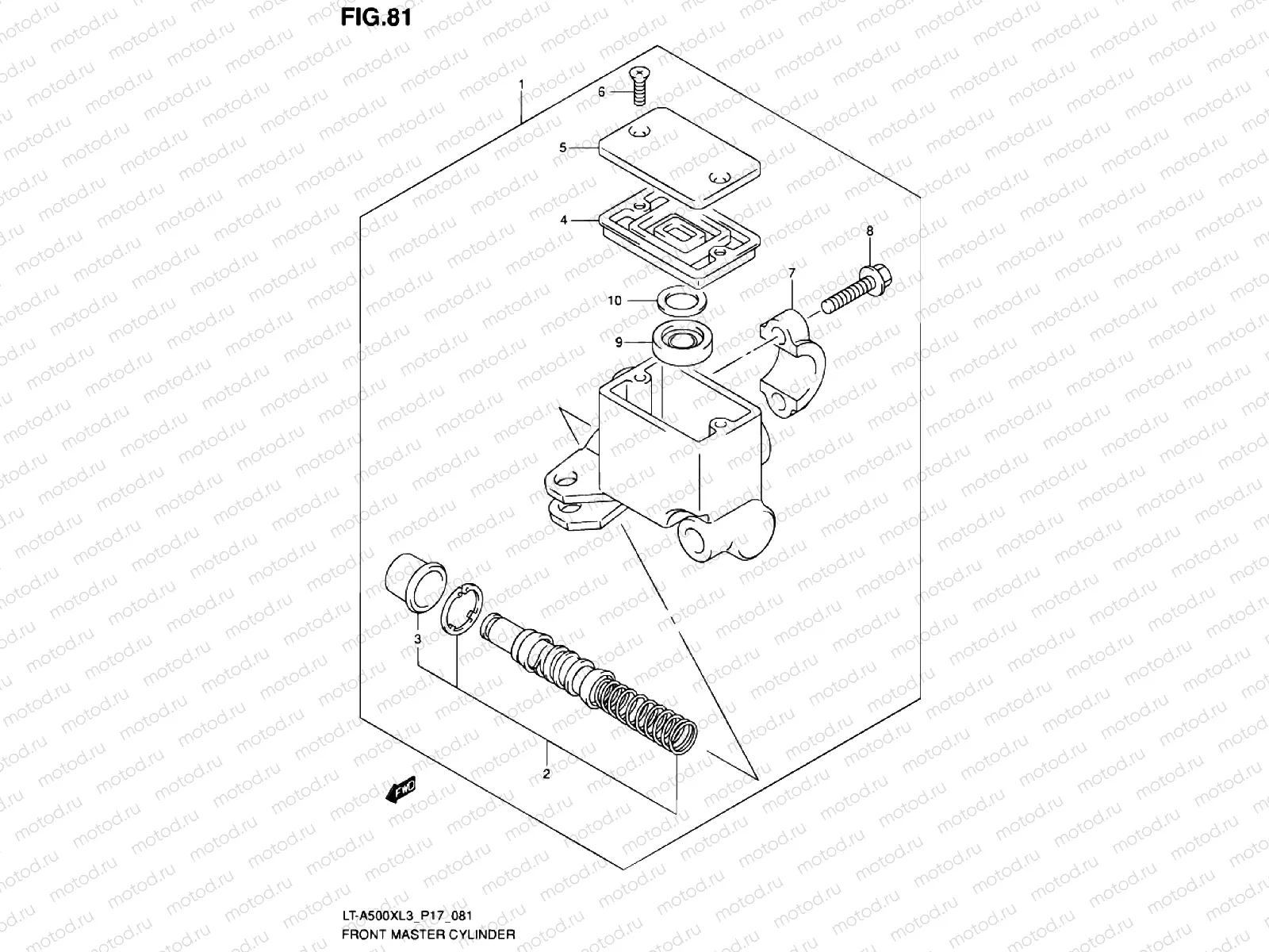 FRONT BRAKE MASTER CYLINDER