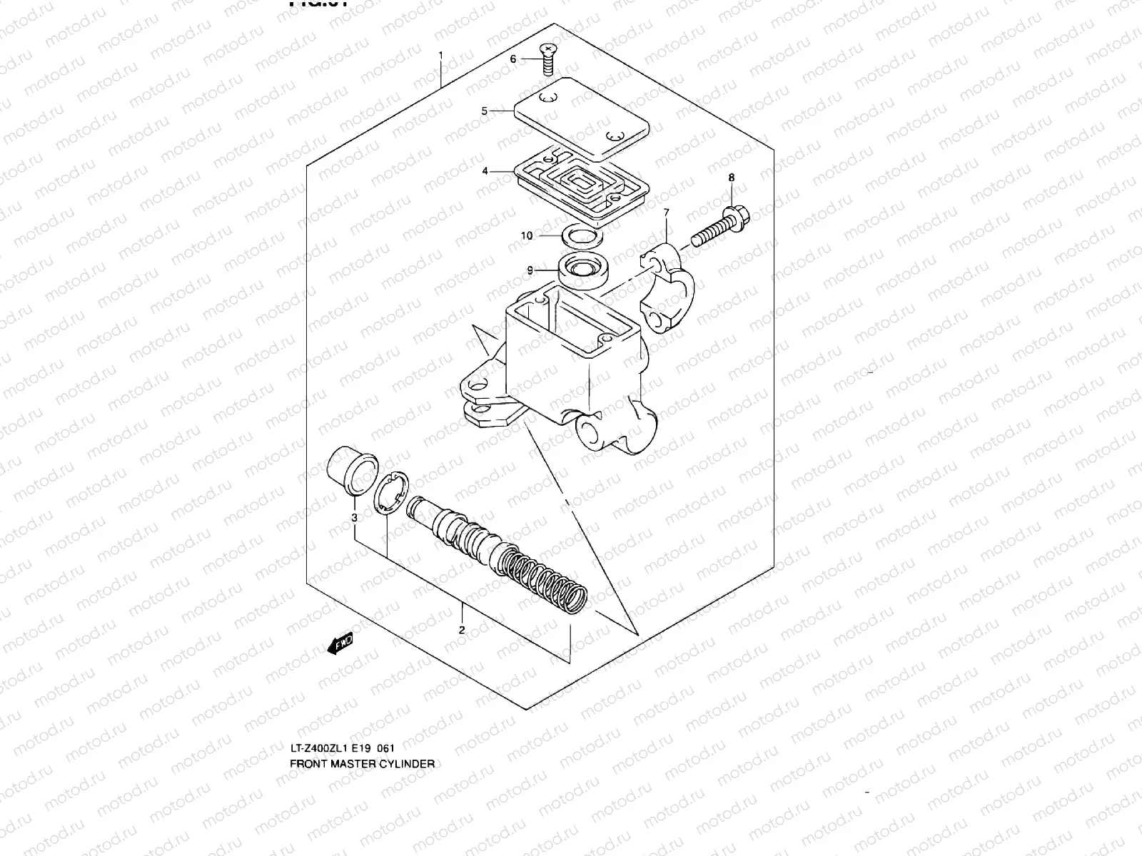 FRONT BRAKE MASTER CYLINDER