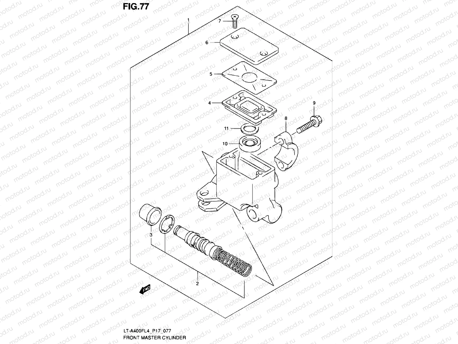 FRONT BRAKE MASTER CYLINDER