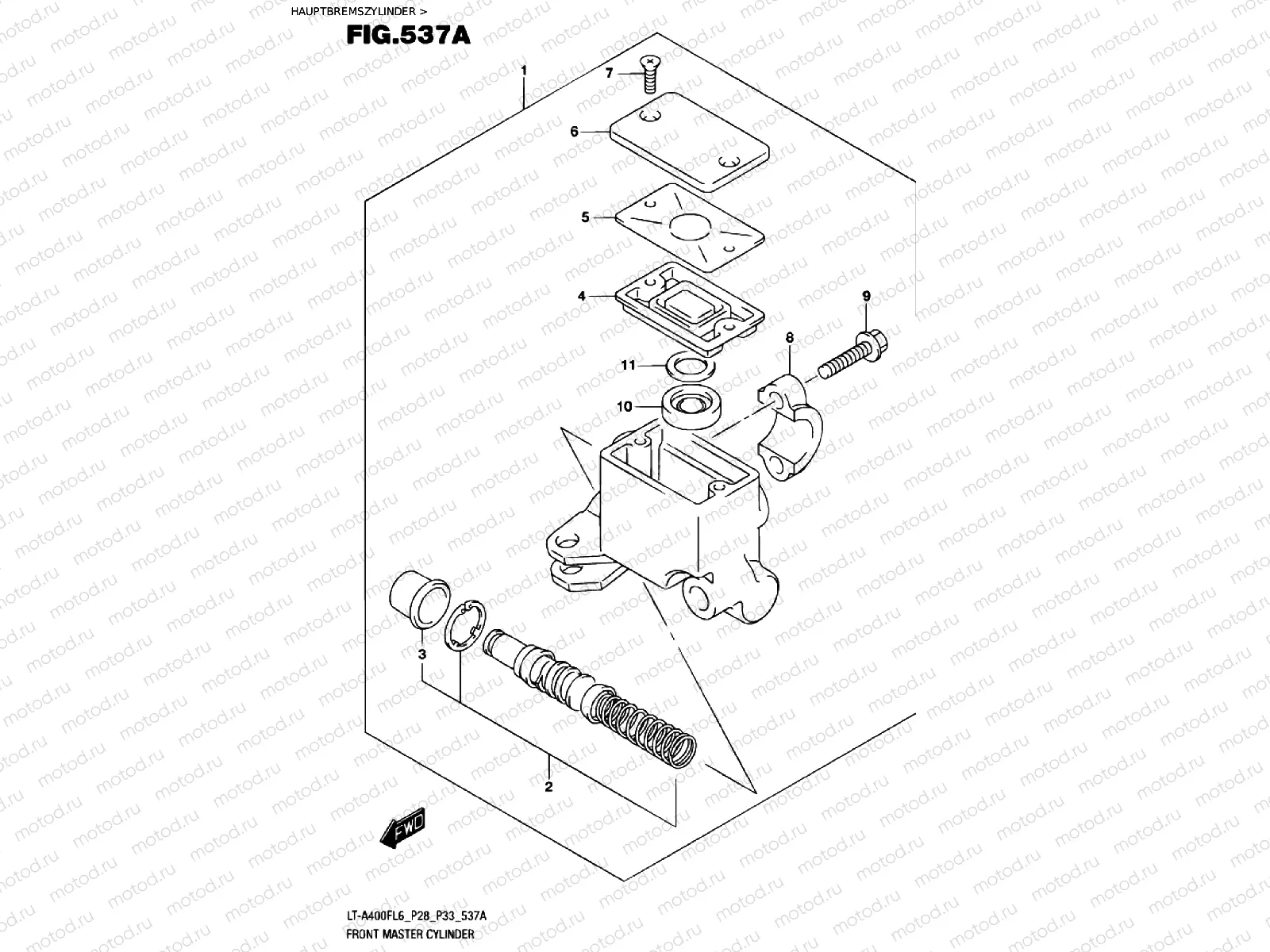 FRONT BRAKE MASTER CYLINDER