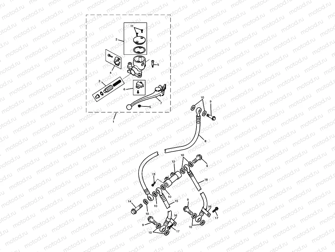 Front Brake Master Cylinder