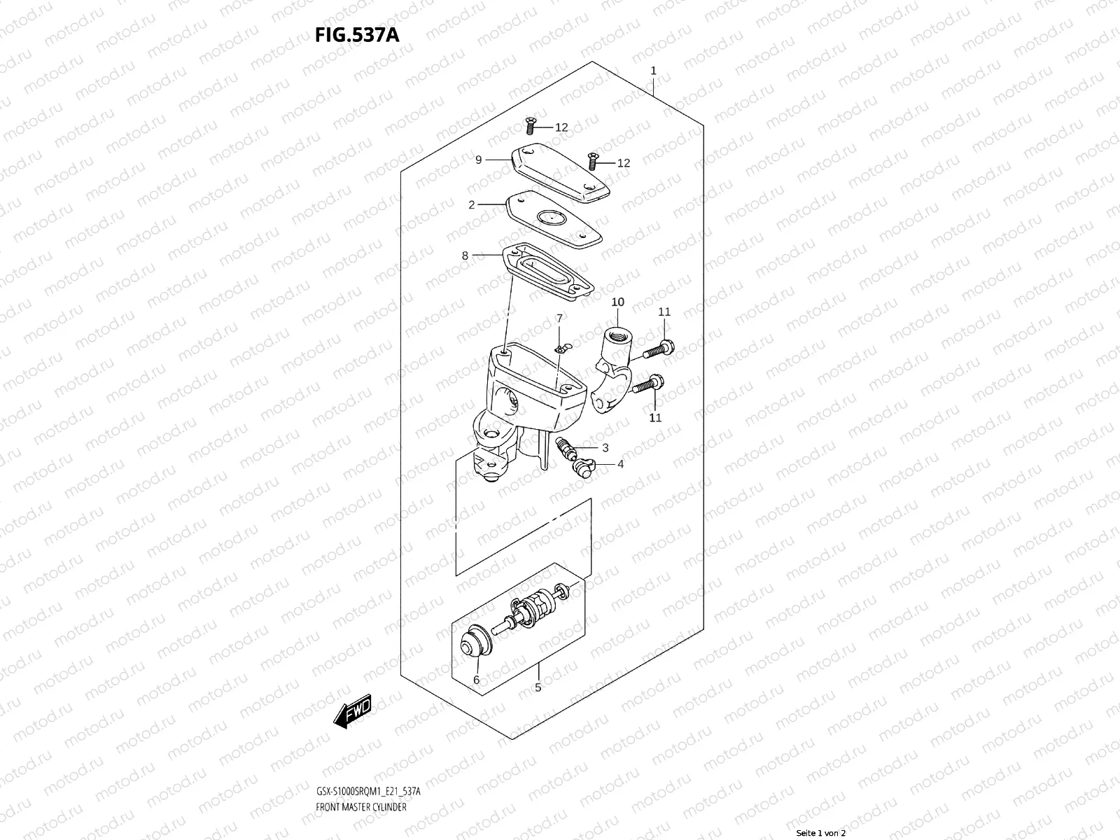 FRONT BRAKE MASTER CYLINDER