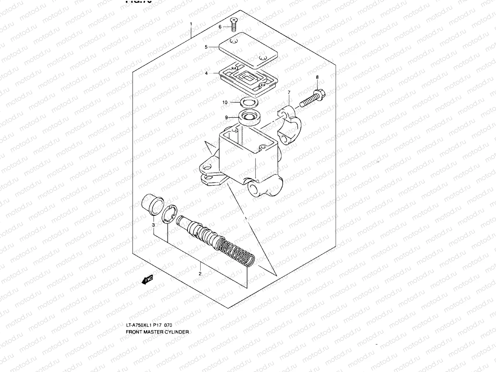 FRONT BRAKE MASTER CYLINDER