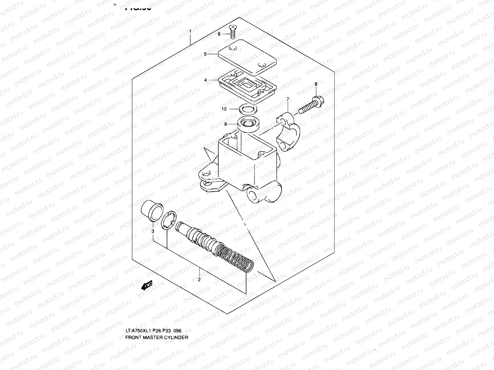 FRONT BRAKE MASTER CYLINDER