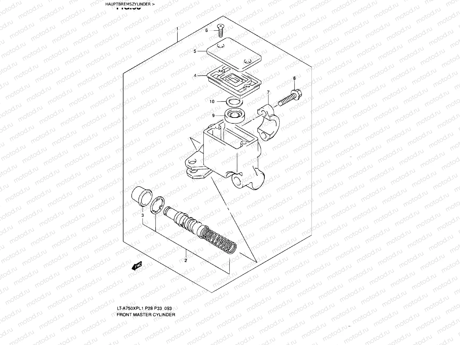 FRONT BRAKE MASTER CYLINDER