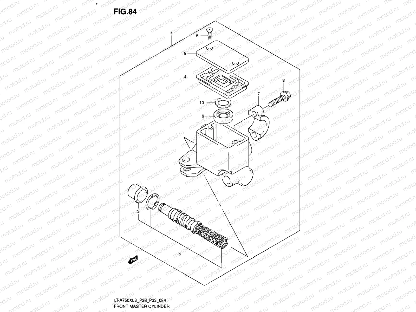 FRONT BRAKE MASTER CYLINDER