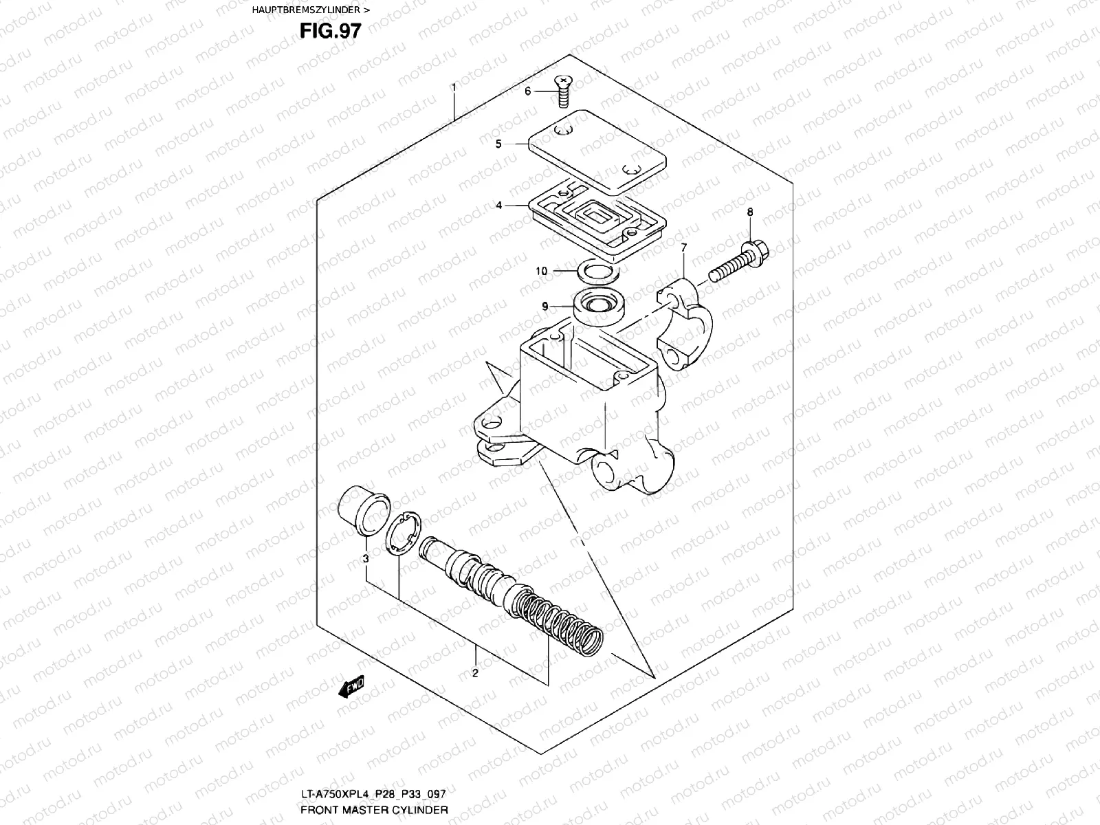 FRONT BRAKE MASTER CYLINDER