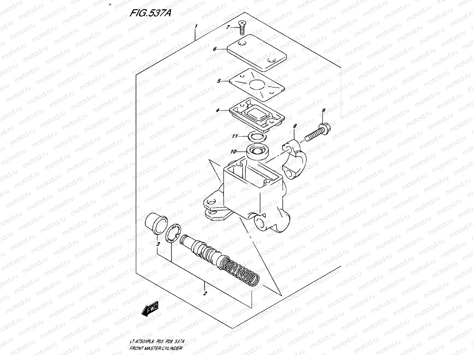 FRONT BRAKE MASTER CYLINDER