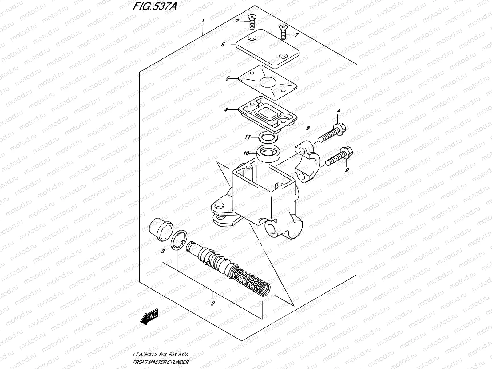FRONT BRAKE MASTER CYLINDER