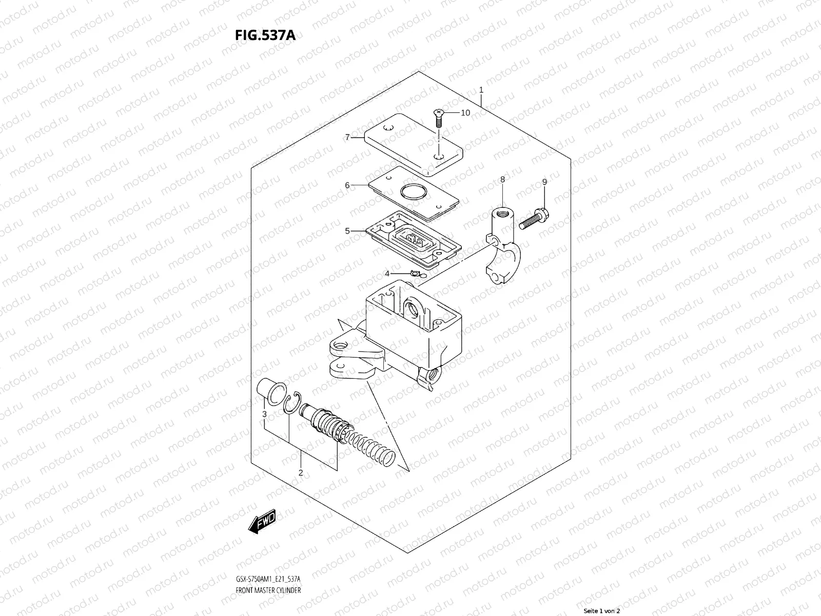FRONT BRAKE MASTER CYLINDER