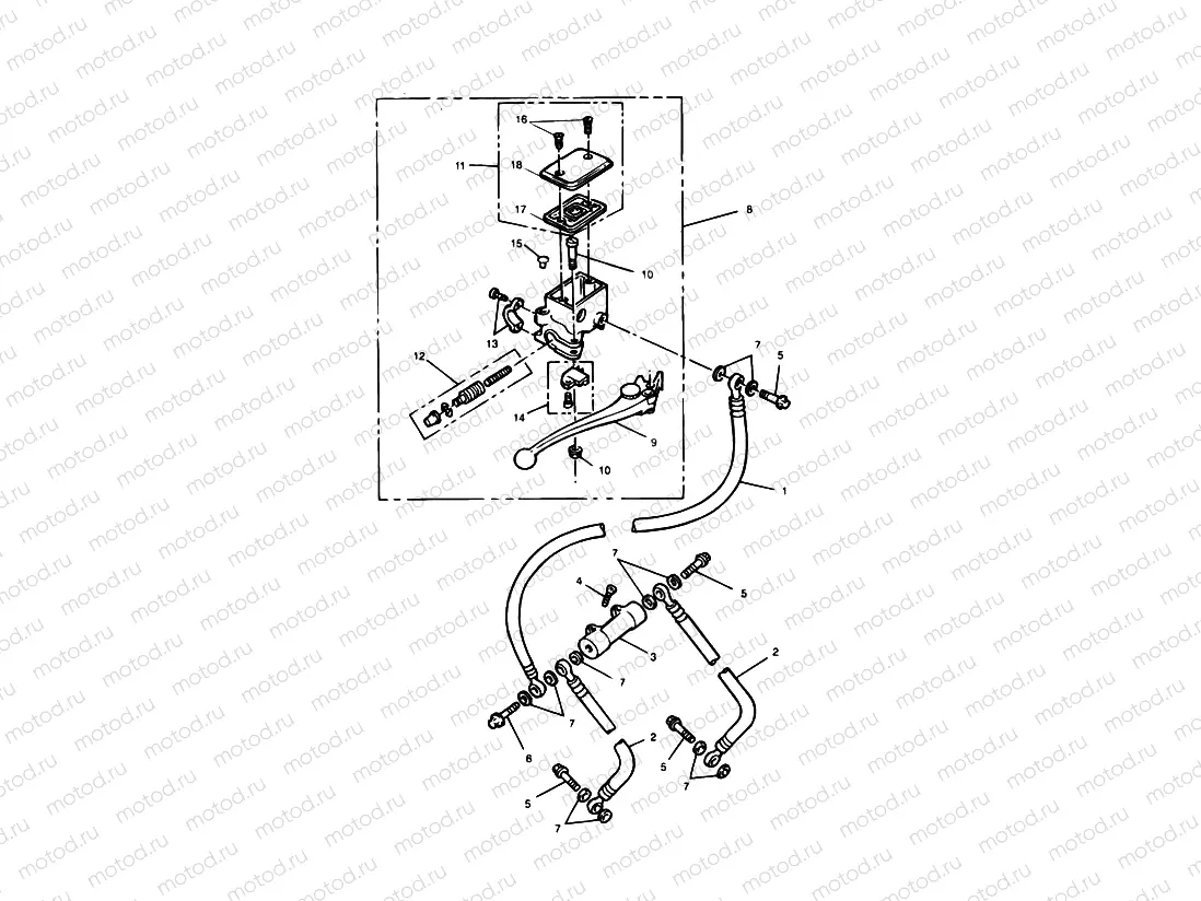 Front Brake Master Cylinder » 71698