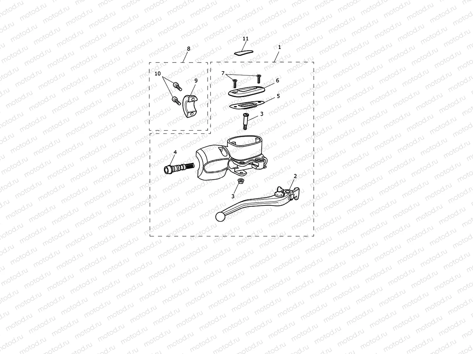 Front Brake Master Cylinder Assy