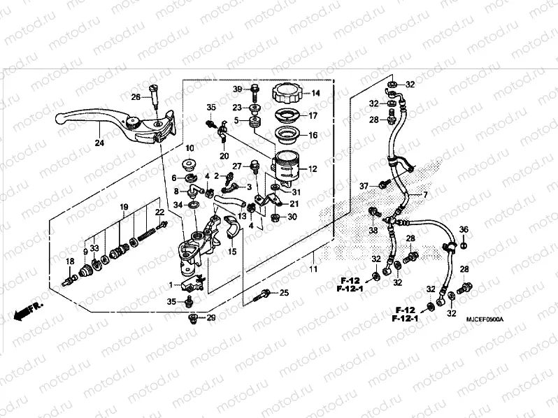 FRONT BRAKE MASTER CYLINDER (CBR600RR)
