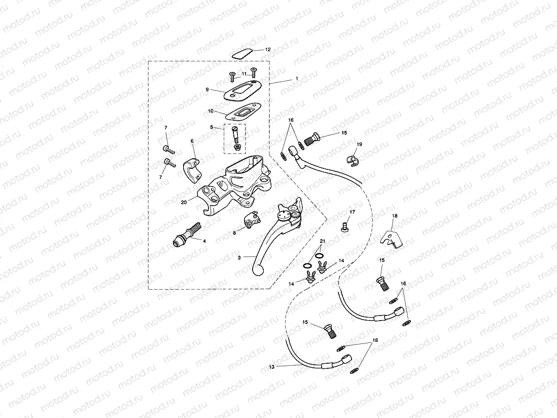 Front Brake Master Cylinder & Hoses