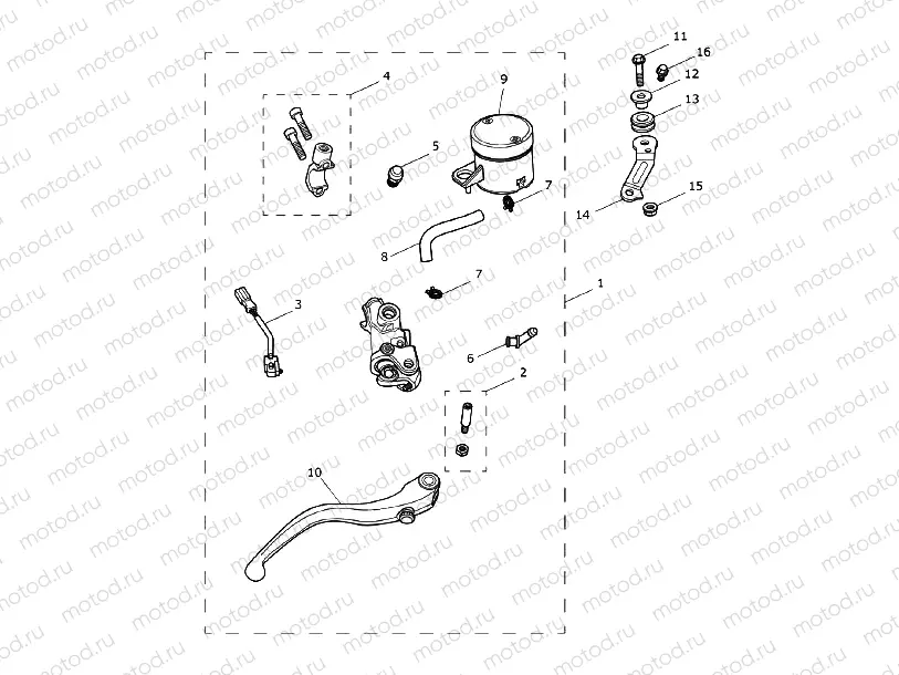 Front Brake Master Cylinder & Hoses