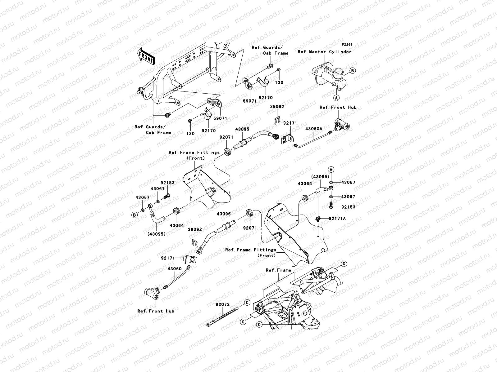 Front Brake Piping