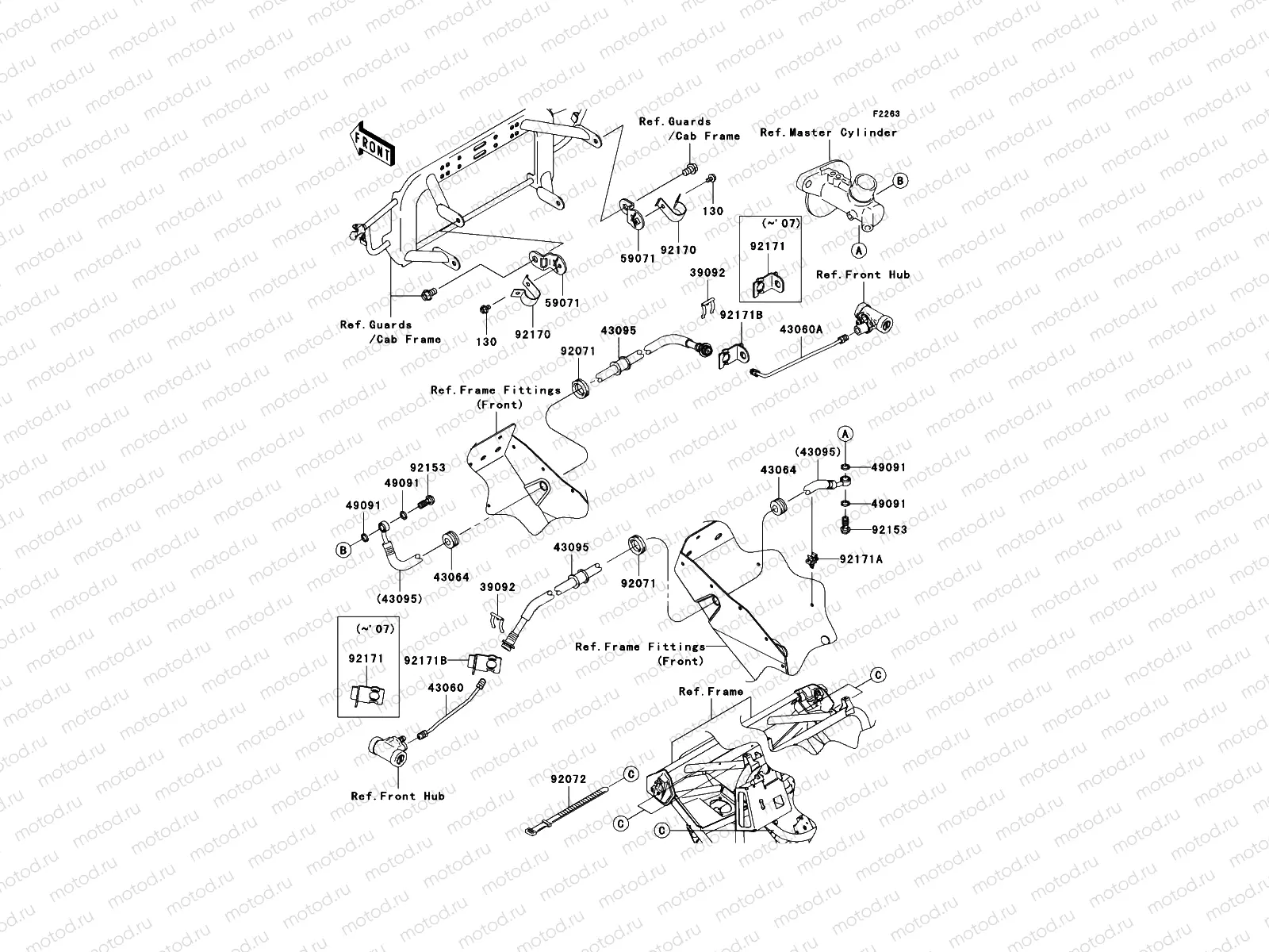 Front Brake Piping
