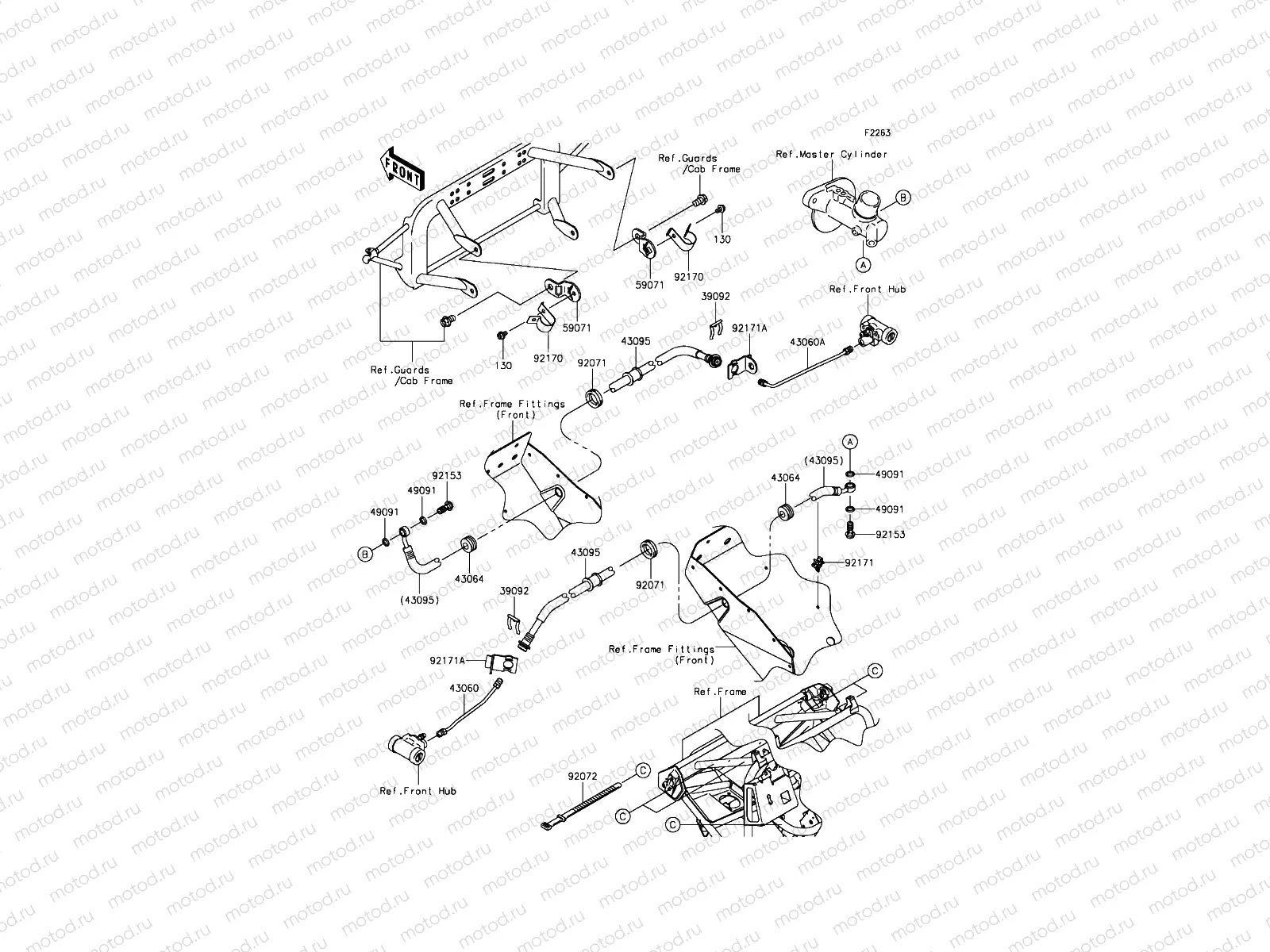 Front Brake Piping