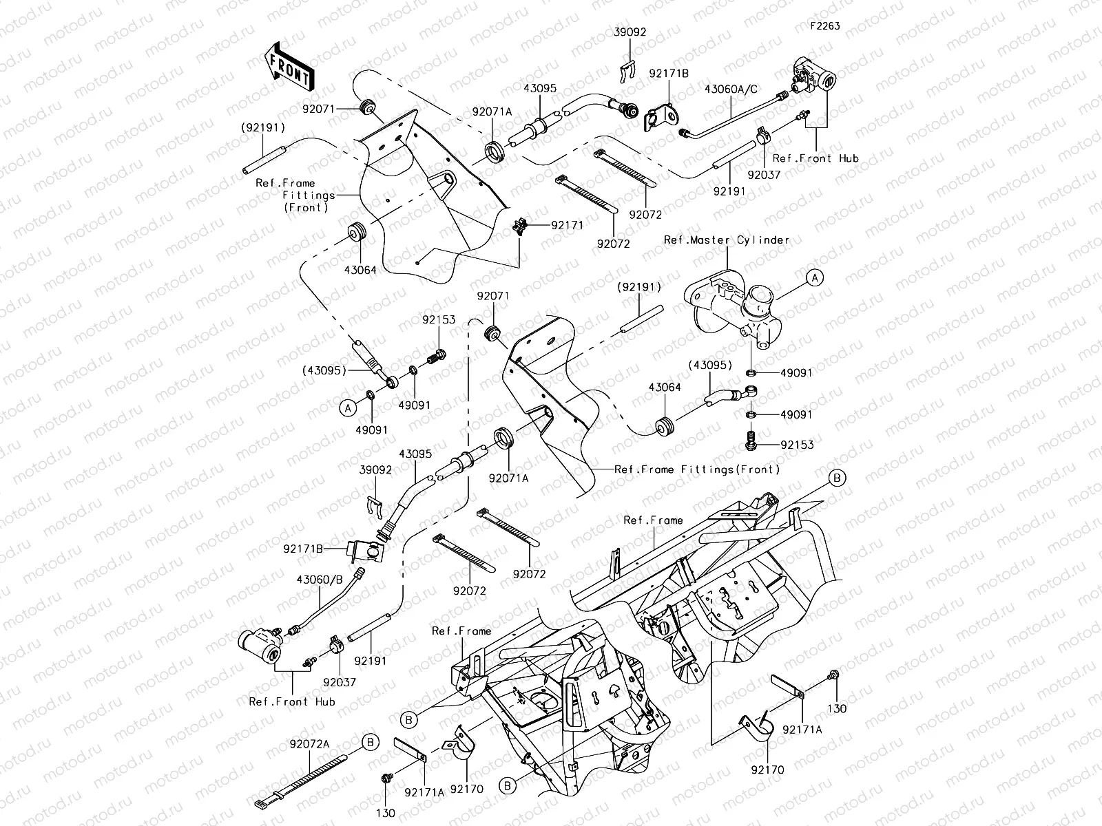 Front Brake Piping