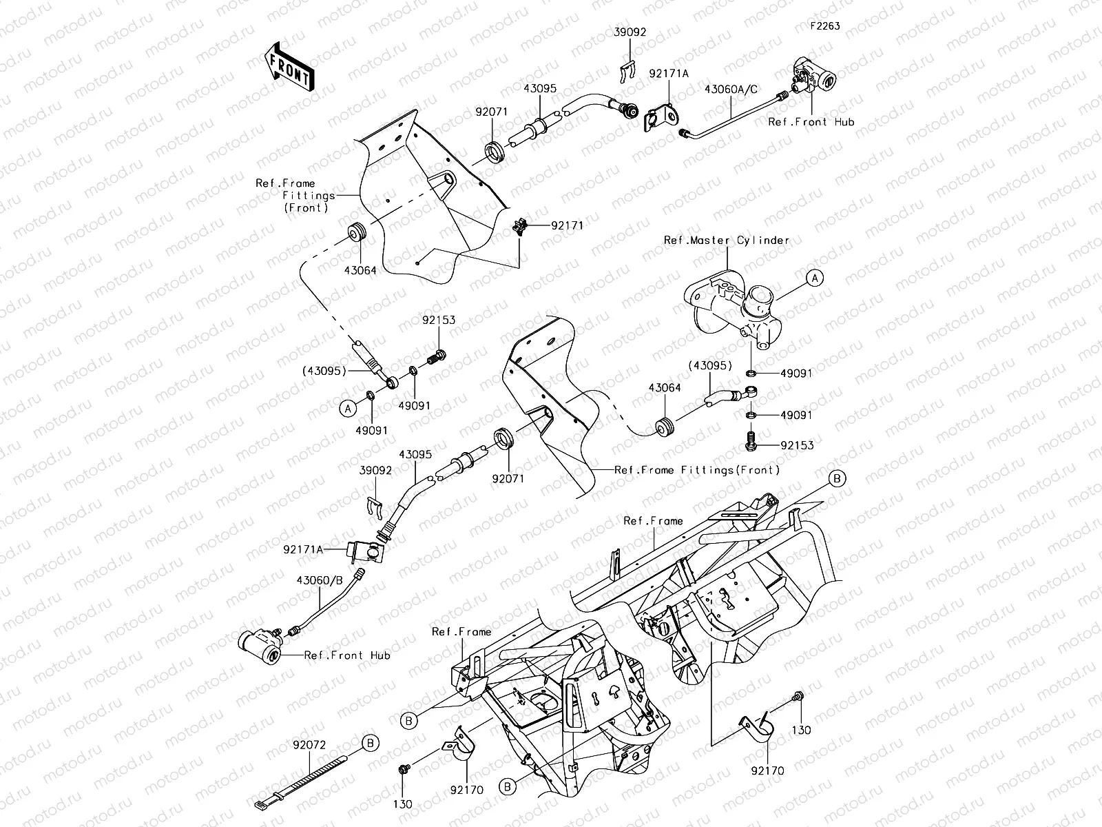 Front Brake Piping
