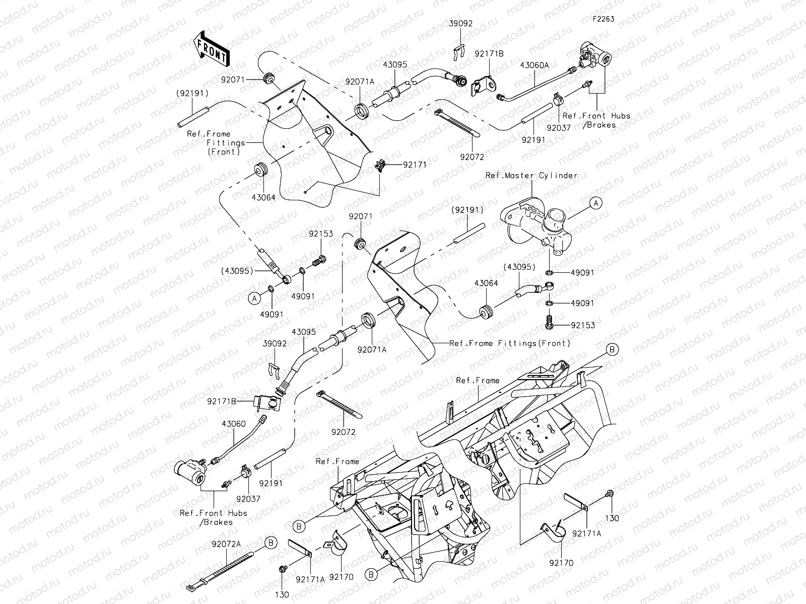 Front Brake Piping