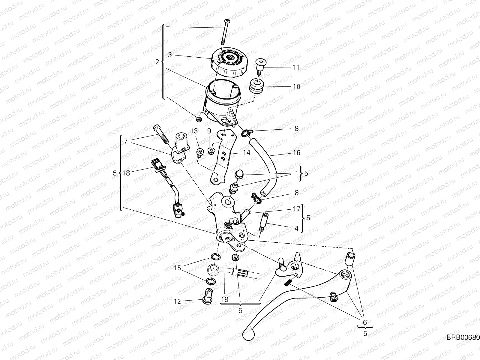 FRONT BRAKE PUMP [MOD:HYM950SP]