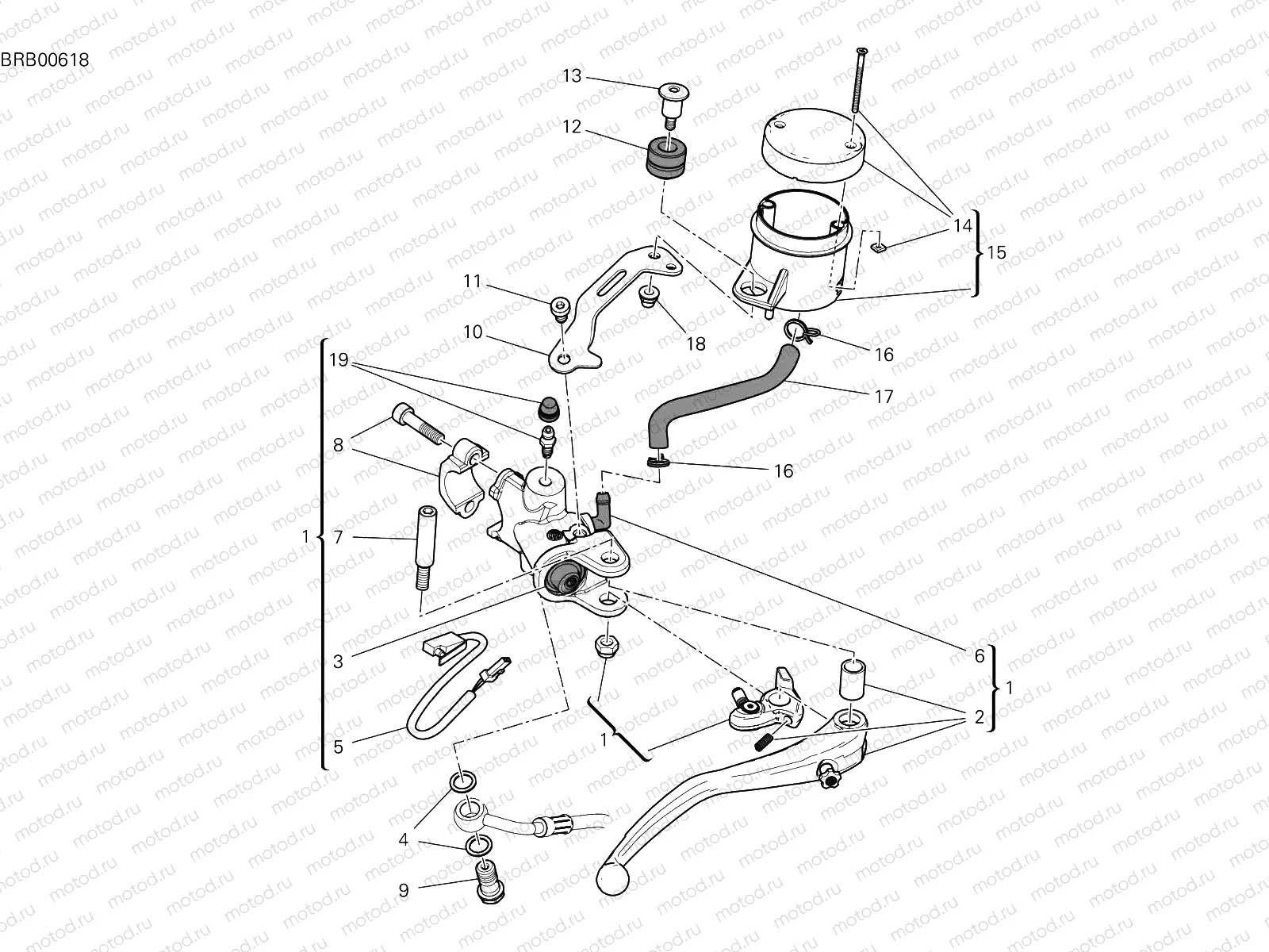 FRONT BRAKE PUMP [MOD:PANV4 R]