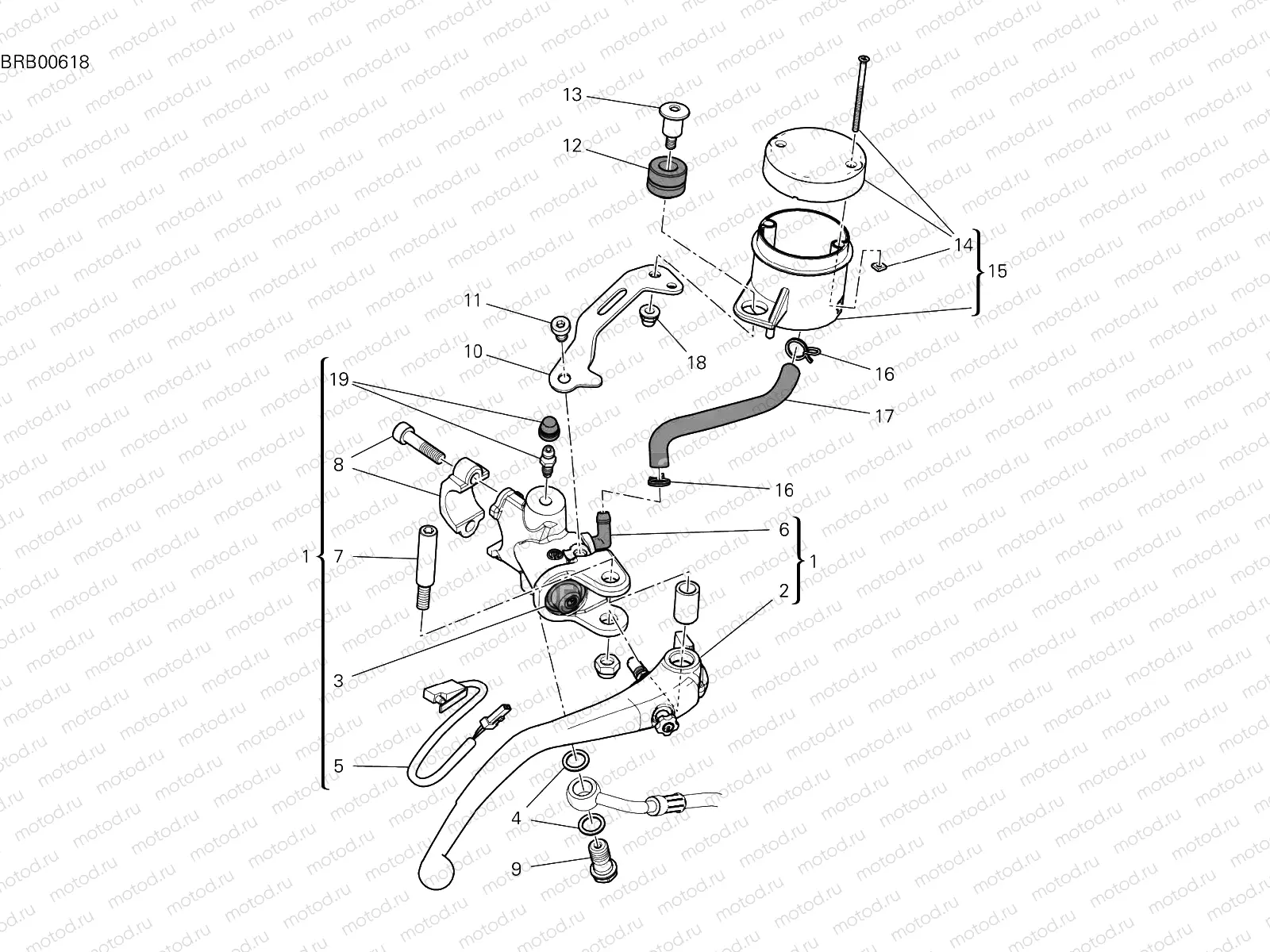 FRONT BRAKE PUMP [MOD:PANV4 S]