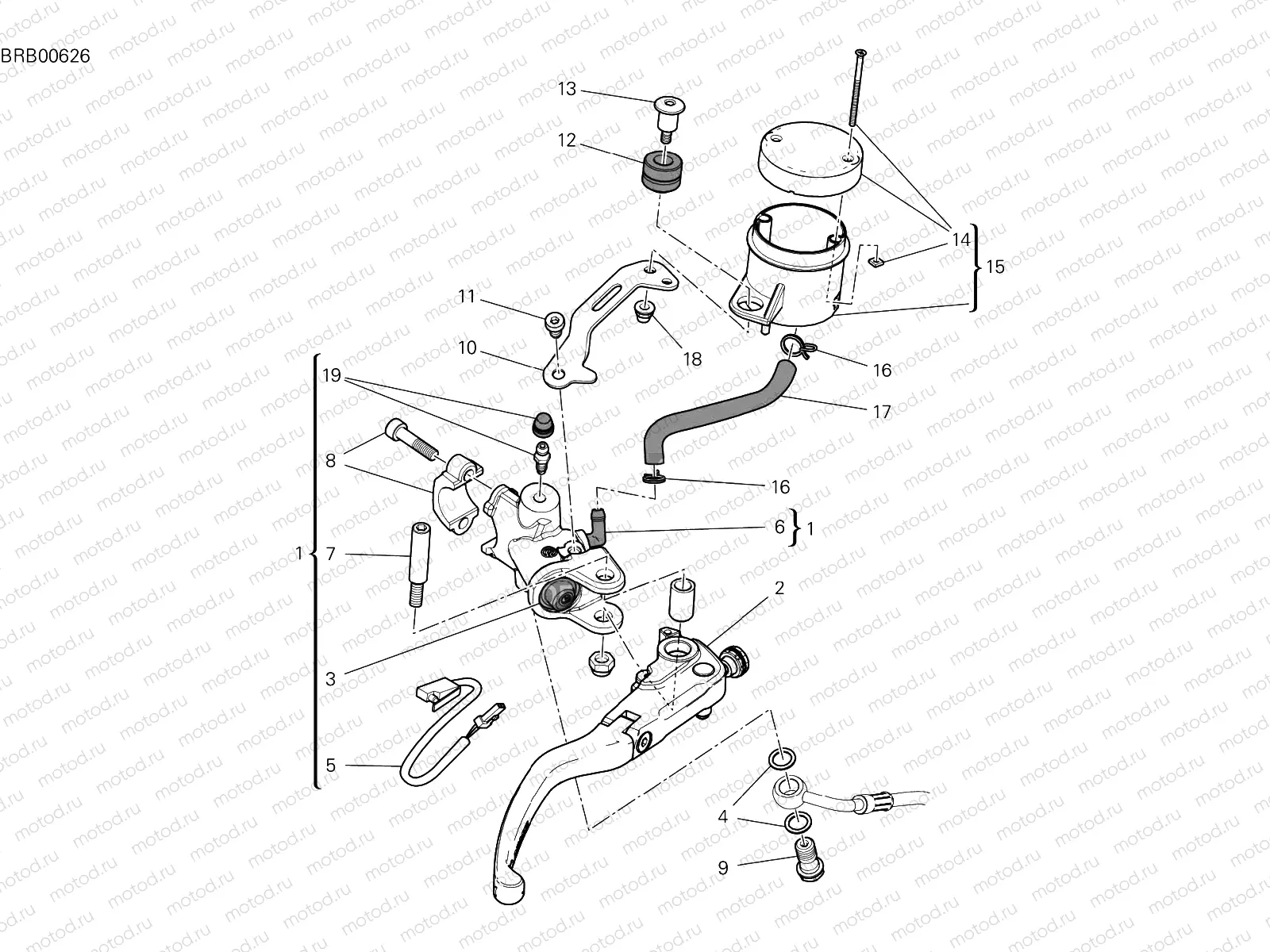 FRONT BRAKE PUMP [MOD:PANV4 SP,PANV4SPM]
