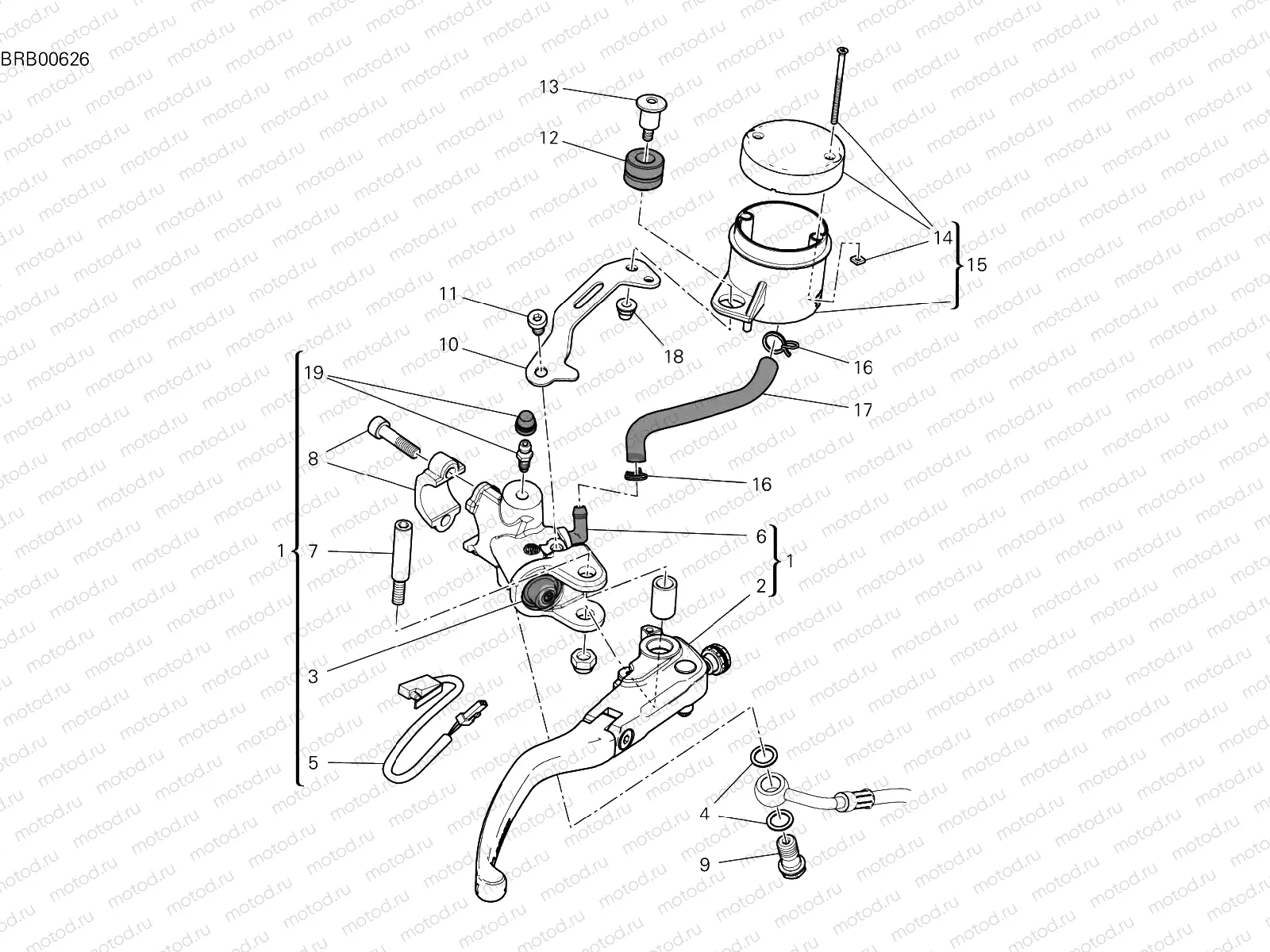 FRONT BRAKE PUMP [MOD:PANV4916]