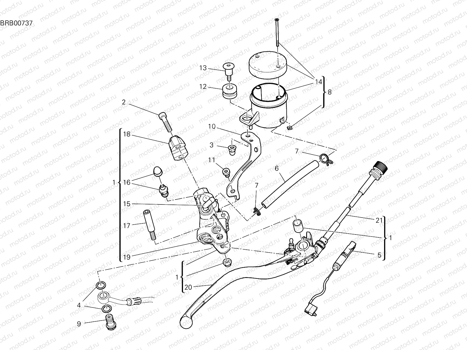 FRONT BRAKE PUMP [MOD:PANV4SL]