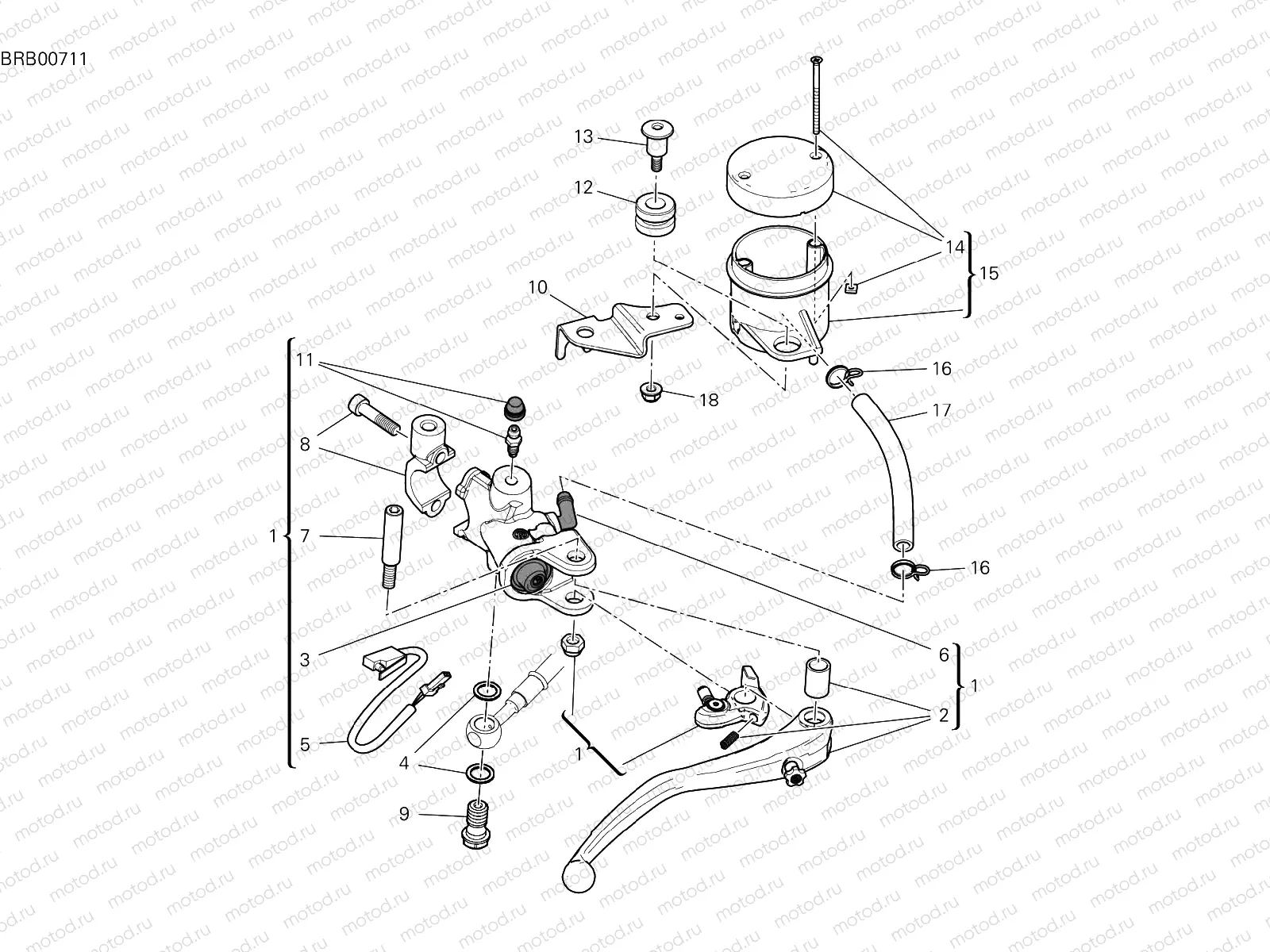 FRONT BRAKE PUMP [MOD:SFV4 S]