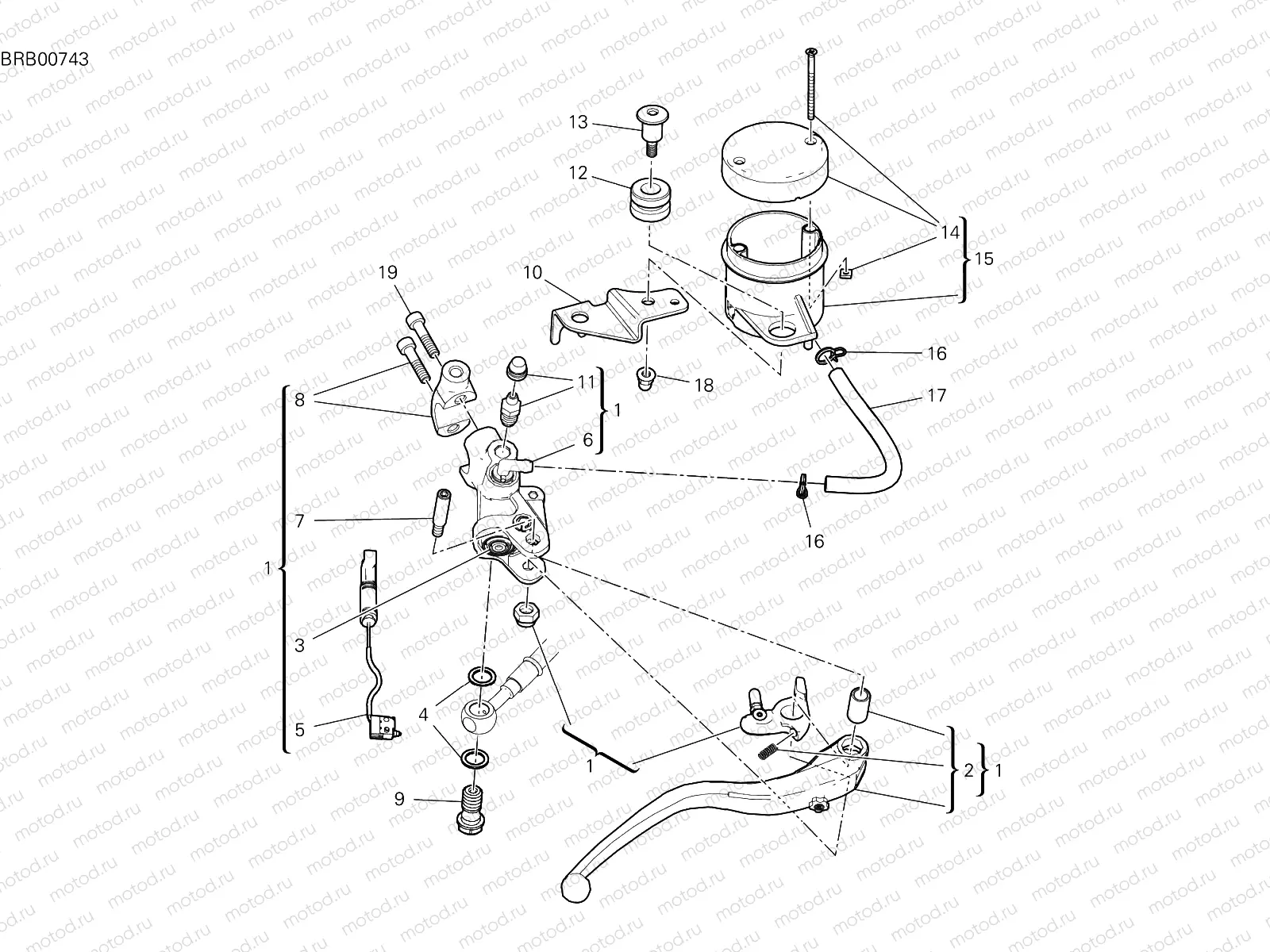 FRONT BRAKE PUMP [MOD:SFV4 S]