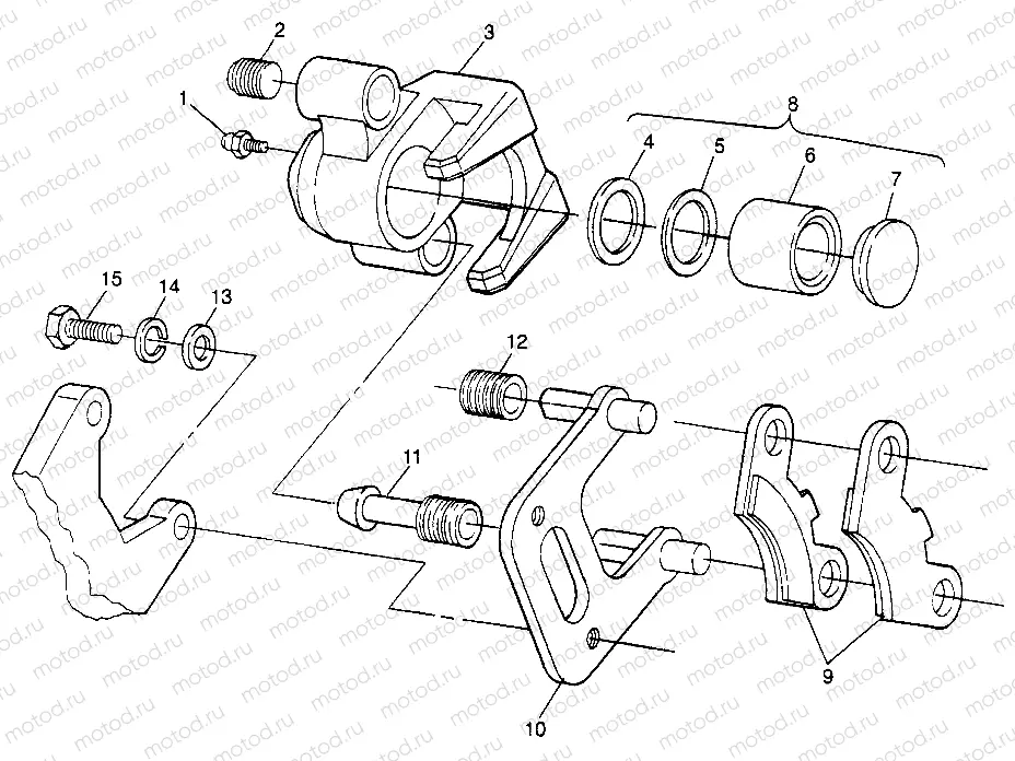 FRONT BRAKE Sport 400L W97BA38C and Trail Blazer W97BA25C (4940124012B005) | FRONT BRAKE Sport 400L W97BA38C and Trail Blazer W97BA25C (4940124012B005)