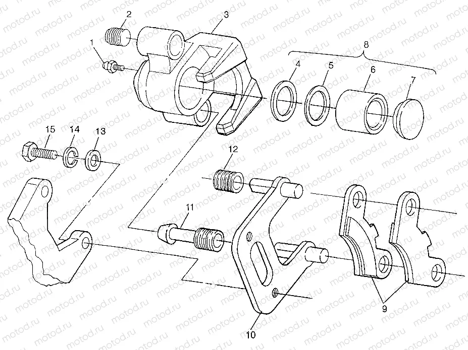FRONT BRAKE  SPORTSMAN 500 W97CH50A (4939993999B008) | FRONT BRAKE  SPORTSMAN 500 W97CH50A (4939993999B008)