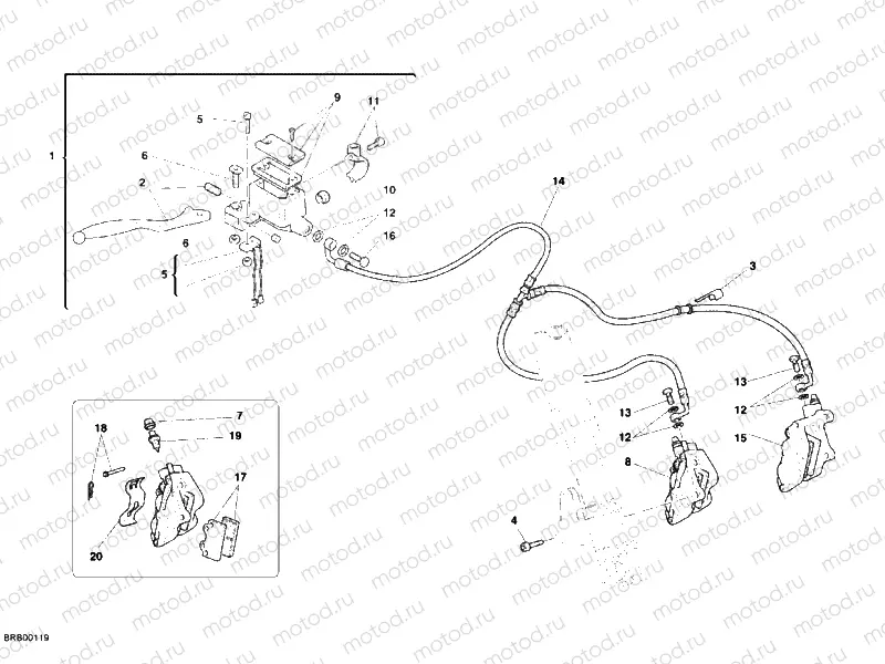 FRONT BRAKE SYSTEM 1ST SERIES » BRAKING SYSTEM