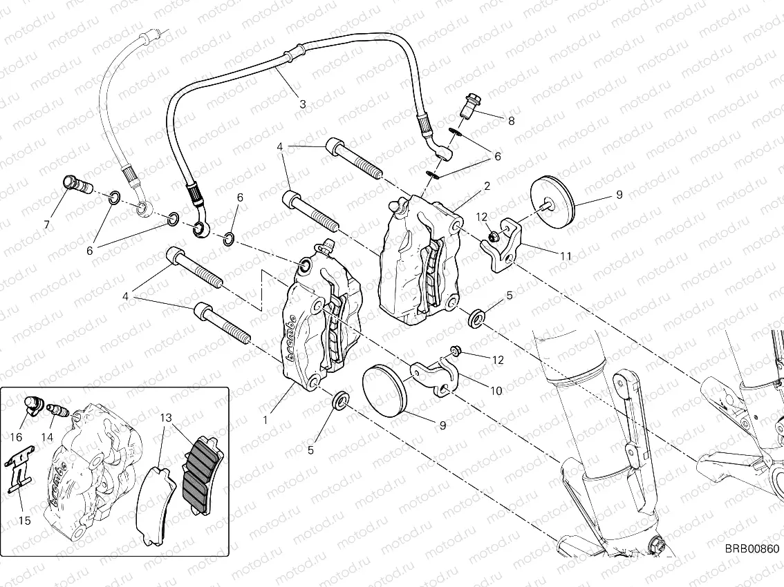 Front brake system