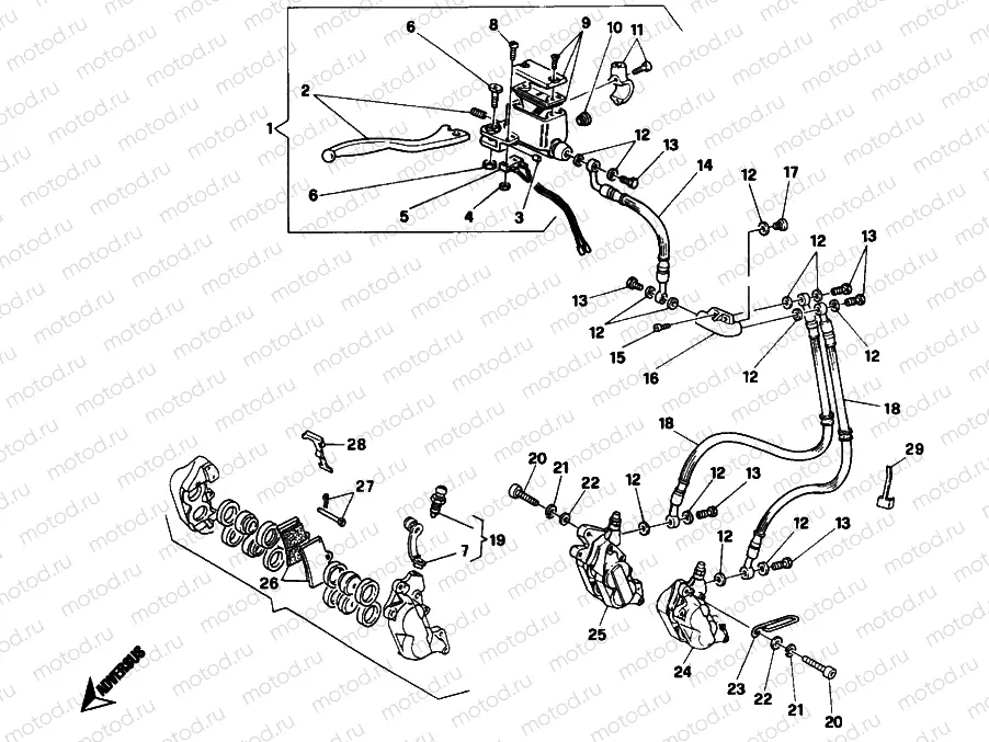 FRONT BRAKE SYSTEM » BRAKING SYSTEM