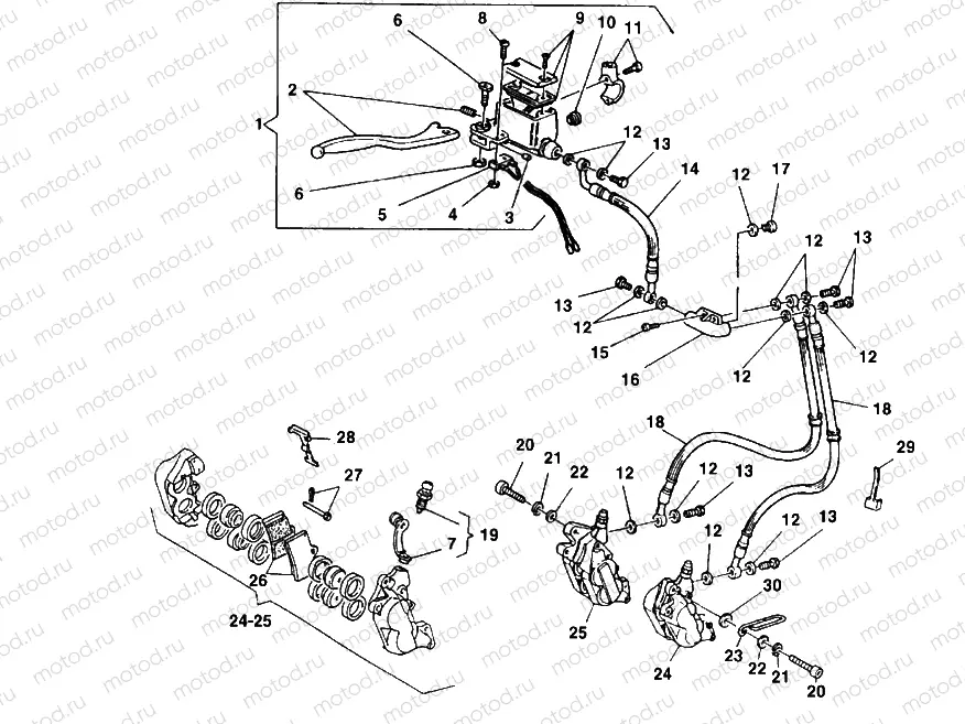 FRONT BRAKE SYSTEM » BRAKING SYSTEM