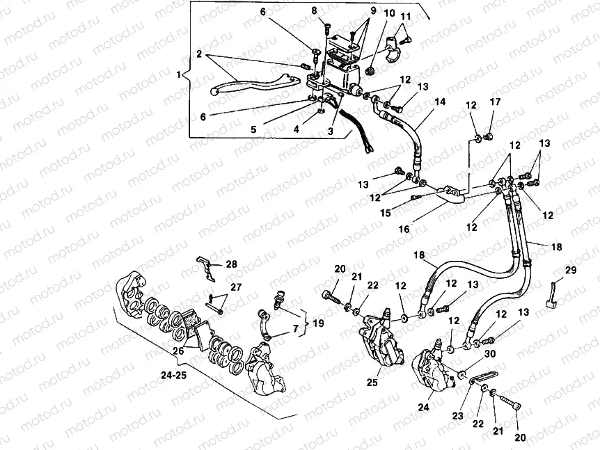 FRONT BRAKE SYSTEM » BRAKING SYSTEM